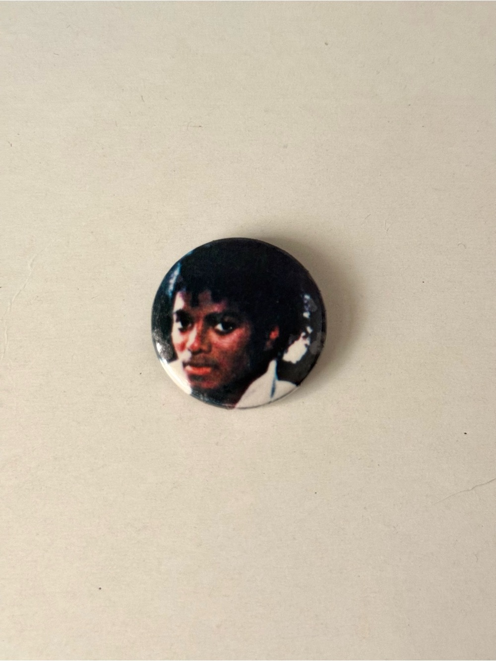 Vintage 1980s Michael Jackson Thriller Era Small Pin – Retro Music Memorabilia